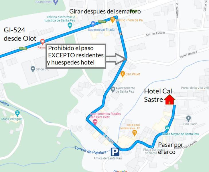 Hotel Cal Sastre Santa Pau Ngoại thất bức ảnh